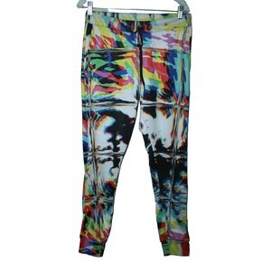 iEDM Womens Small S Active Yoga Pants Multicolor Polyester Made in USA 29x30